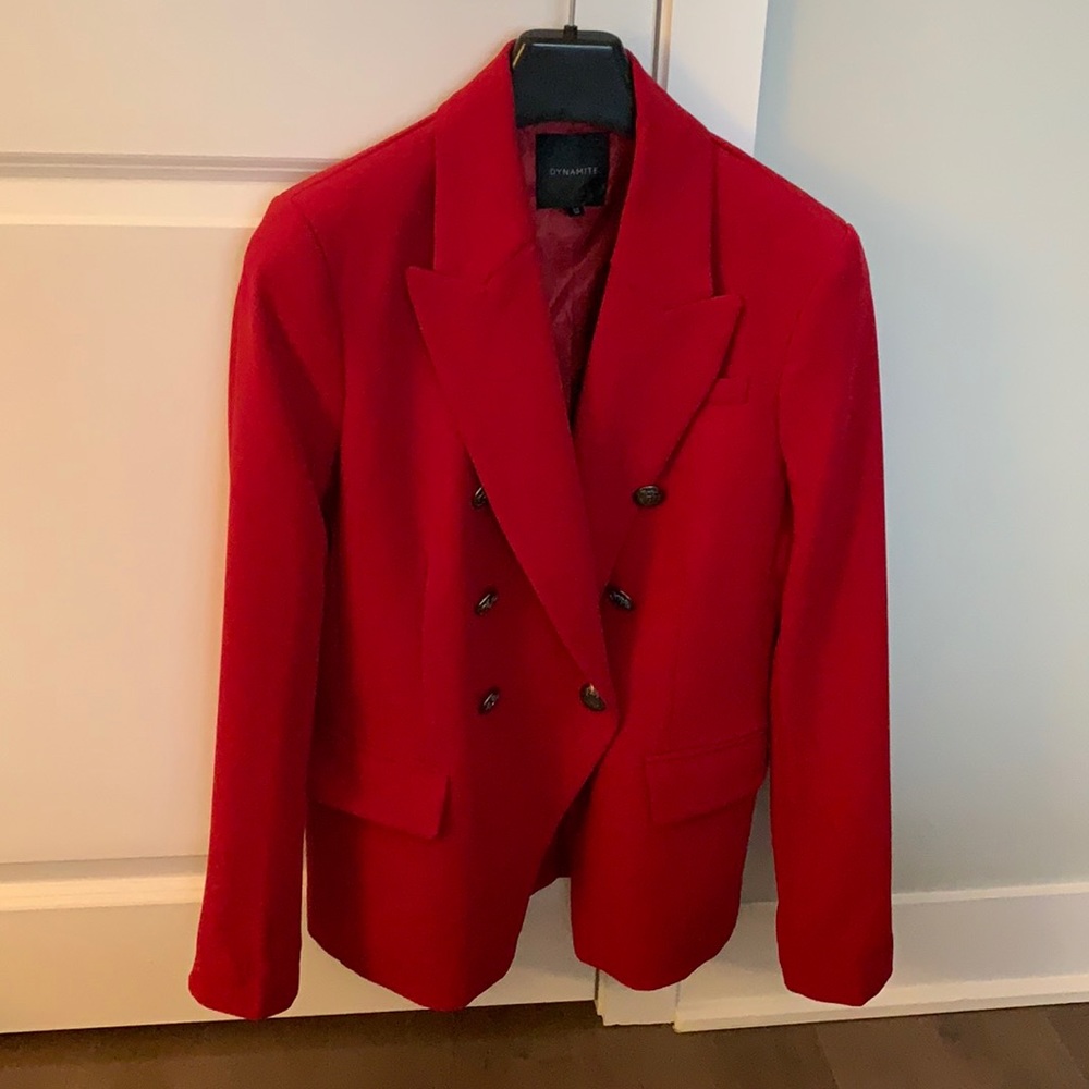 Red blazer